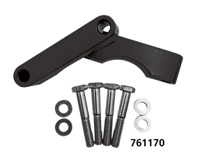 Guardabarros delantero Tommy & Sons Wrapper negro para motocicleta