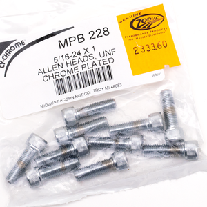 Surtido de tornillos Allen con acabado cromado brillante para motocicletas Harley-Davidson