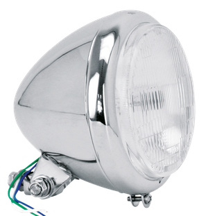 Faro circular de 6 1/4 pulgadas con cuerpo alargado y soporte de montaje inferior