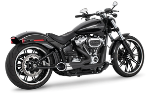 Escape Shorty 2-into-1 negro para motocicleta Harley-Davidson