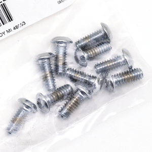 Surtido de tornillos Allen con cabeza botón de acabado cromado para motocicletas