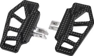Par de plataformas Apex Mini negras para motocicleta