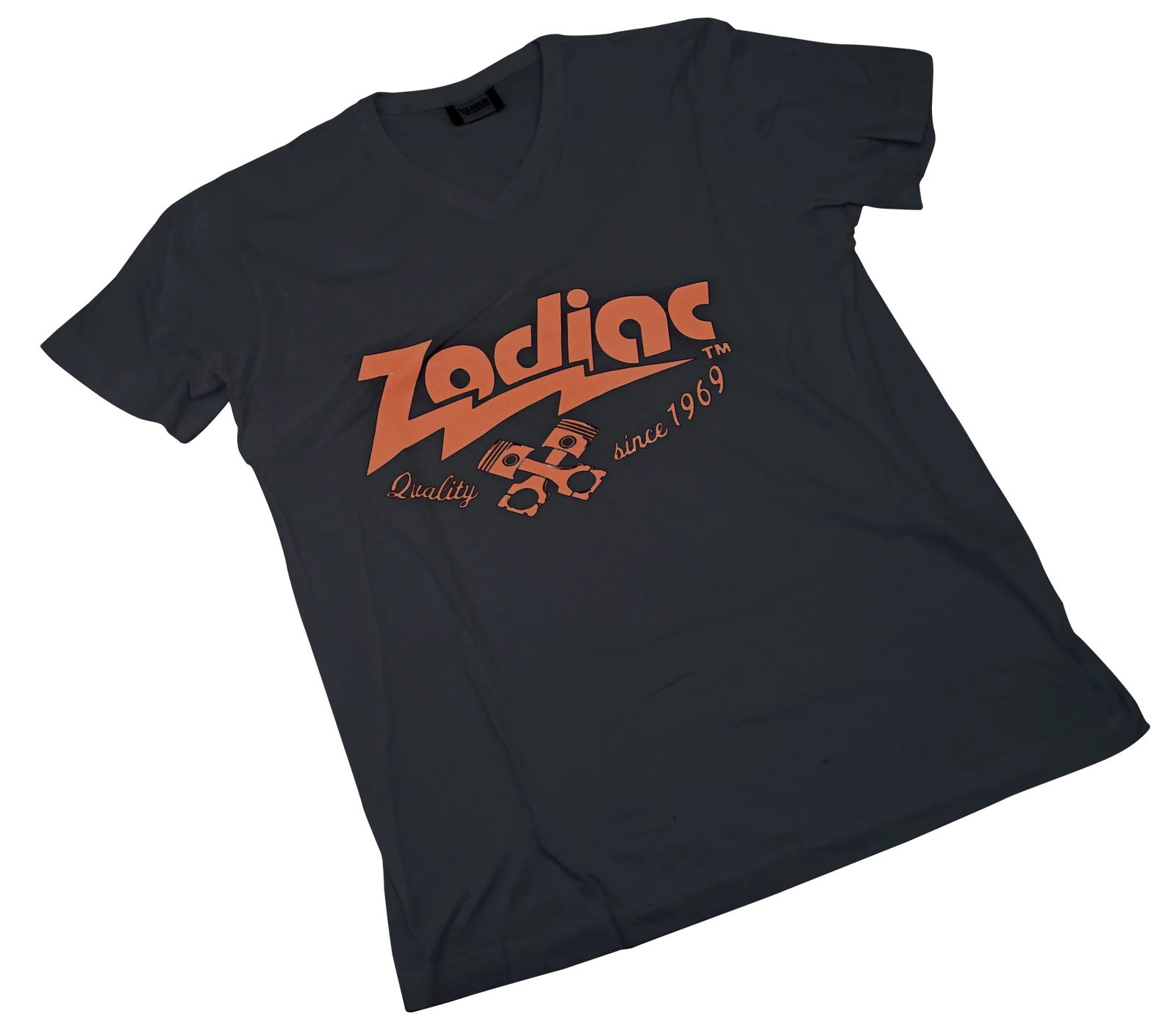 Camiseta negra con logotipo Zodiac Custom Products