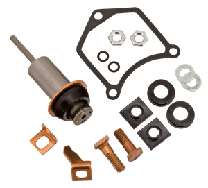 Kit de reparación del solenoide del motor de arranque con sus piezas individuales