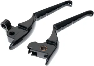 Par de manetas negras Enigma para motocicleta Harley-Davidson