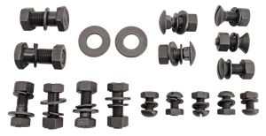 Kit de montaje para guardabarros trasero Big Twin vintage con soportes y tornillos