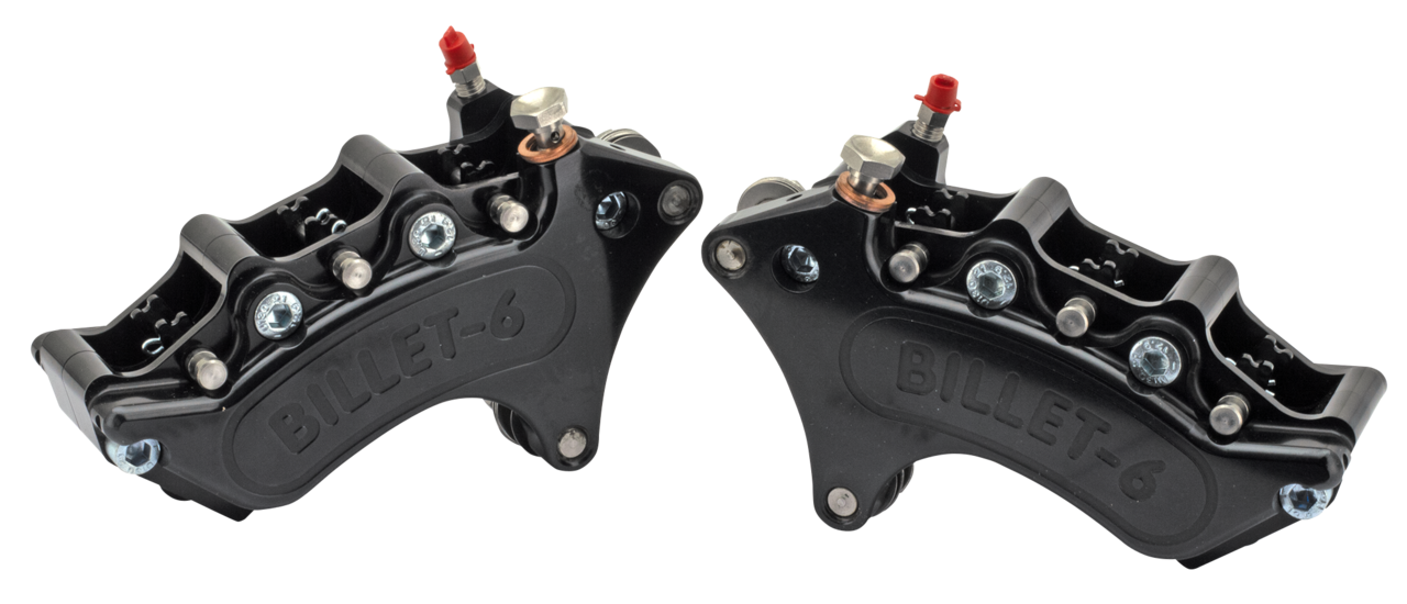 Pinzas de freno Harrison color billet para motocicleta