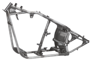 Chasis Zodiac Wide-Tail estilo Evolution Softail negro