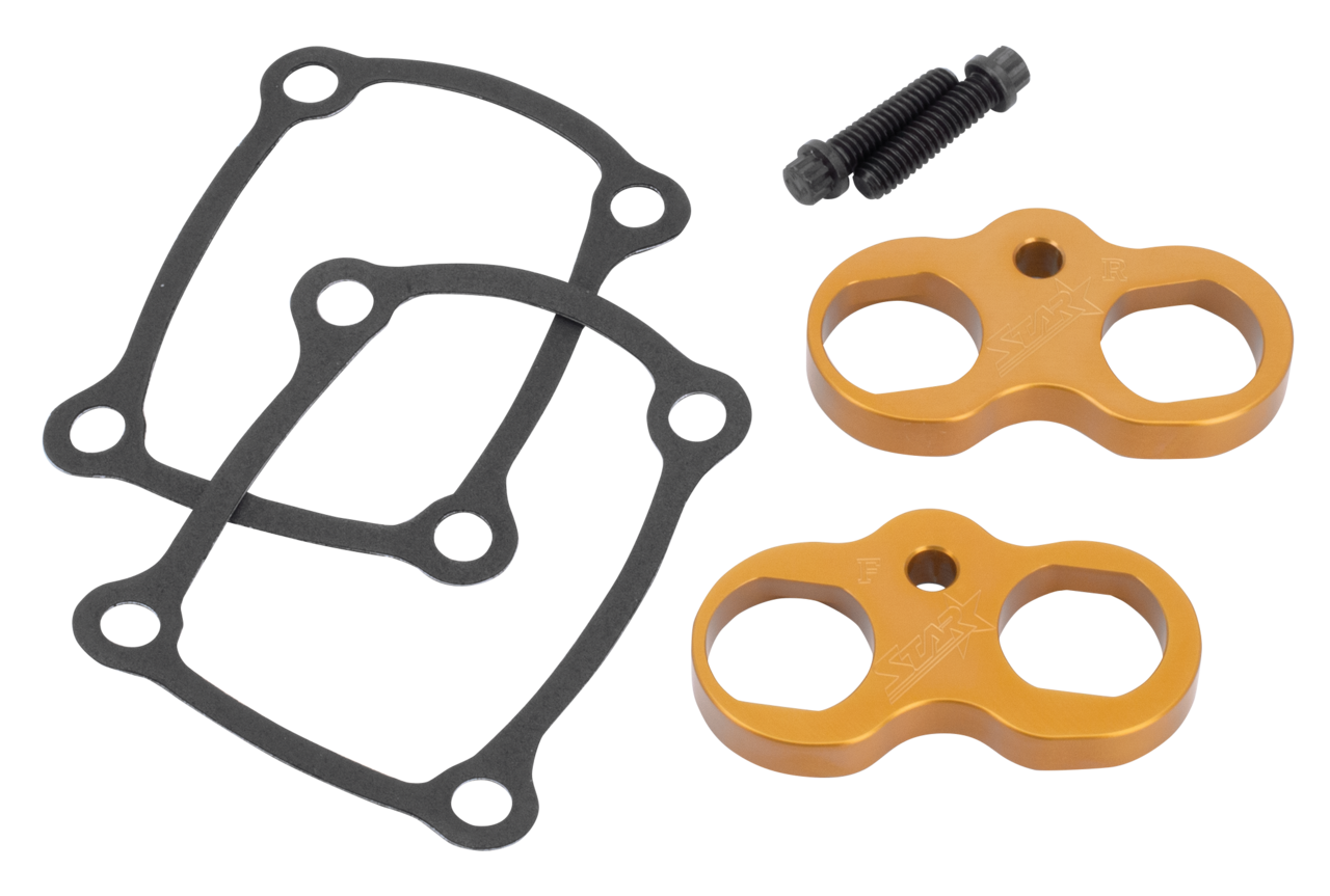 Guías de empujador de aluminio forjado Star Racing para motor Milwaukee Eight