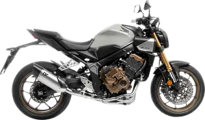 Sistema de escape LV-14 R instalado en motocicleta custom