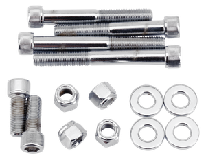 Kit de tornillos de soporte de motor inferior cromados para Harley-Davidson Softail