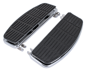 Par de plataformas traseras cromadas para motocicleta Harley-Davidson Big Twin