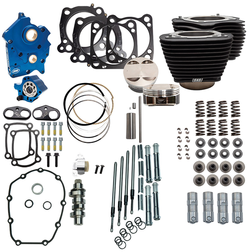 Kit de admisión y escape S&S Power Pack para motores Milwaukee Eight de Harley-Davidson
