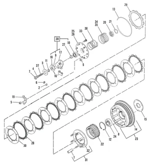 Kit mecanismo de embrague para motocicleta Sportster con motor Ironhead