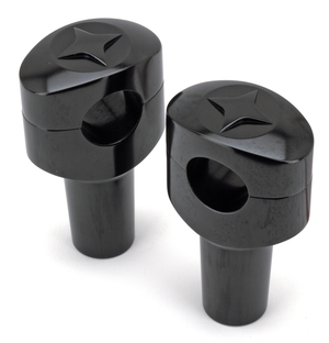 Par de torretas de culata Fusion con cabeza ovalada para motor Harley-Davidson