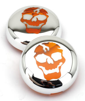 DEUCE LENTES DE INTERMITENTES CUSTOM - Kits Chrome Skull, ámbar, estilo pop-up — B-stock