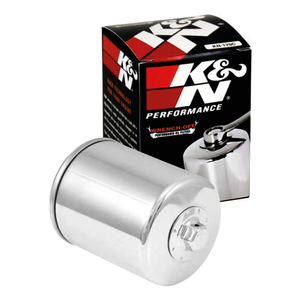 Filtro de aceite K&N Wrench-Off negro con aro de goma