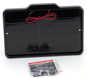 Porta matrícula trasero con luz LED blanca integrada para motocicletas americanas