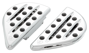 Par de plataformas de estilo Deep-Cut fabricadas por Arlen Ness para motocicleta