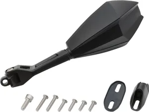 Par de retrovisores para motocicleta con carcasa de aluminio