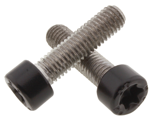 Tornillos extremos de barra de acero inoxidable negro para horquilla de Harley-Davidson Sportster