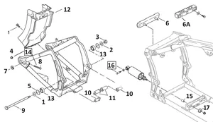 Conjunto de piezas para basculante trasero de motocicleta Harley-Davidson Softail