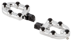 Estriperas Arlen Ness MX negras para motocicleta Harley-Davidson
