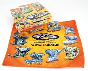 Toalla de microfibra negra para detalle de motos