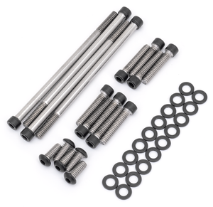 Tornillos de tapa primaria de acero inoxidable negro para motocicleta