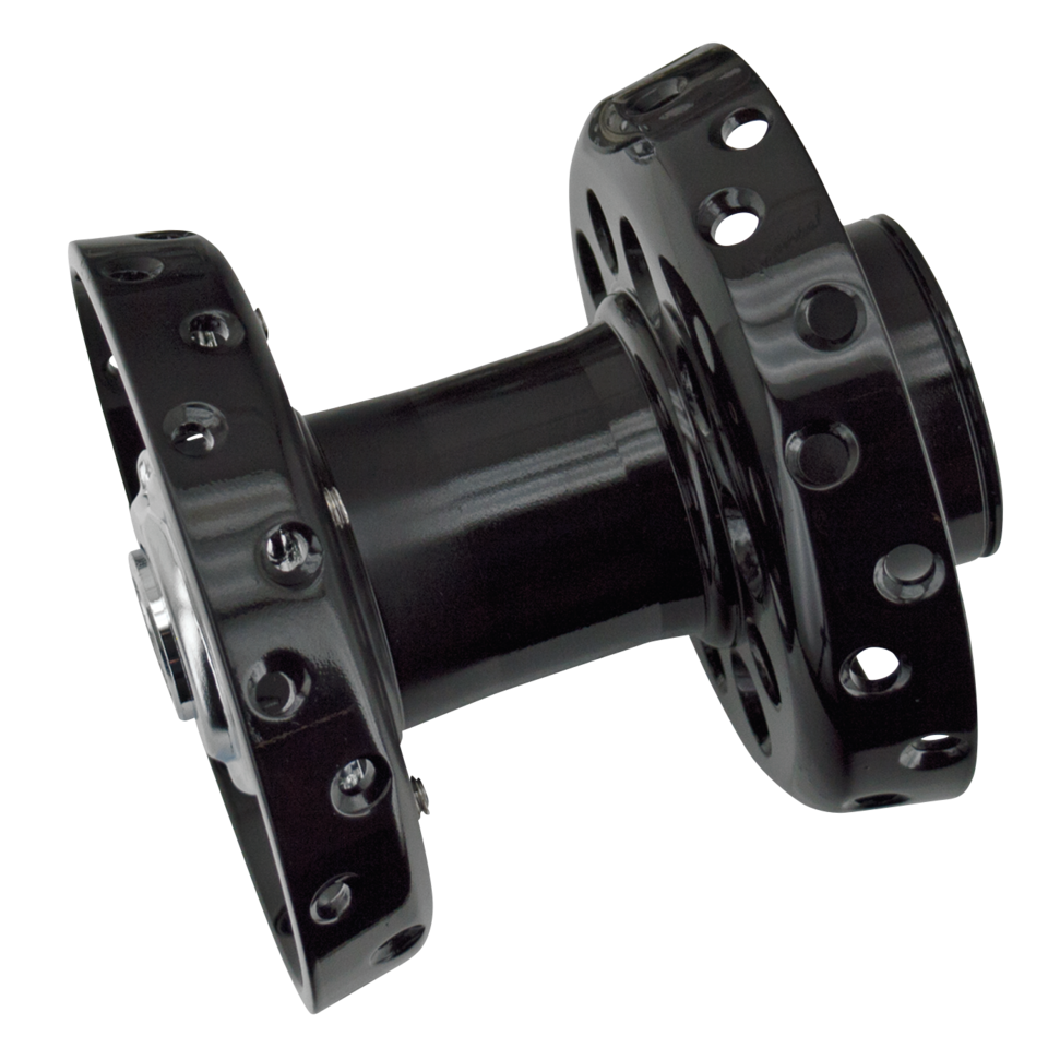 Buje de rueda estilo Bobber con rodamientos Timken plateados