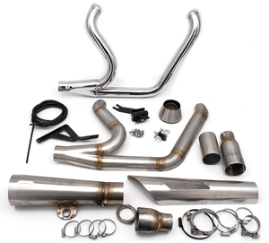 Escape MCJ 2 en 1 ajustable instalado en motocicleta Softail Milwaukee Eight