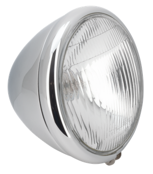 Faro delantero Cycle Ray montado en horquilla Springer de motocicleta custom