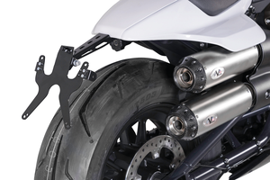 Portamatrículas V-Performance montado en guardabarros trasero de Sportster RH1250S