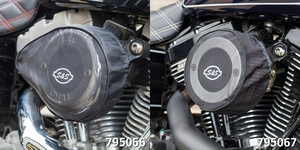 Kit de filtros de aire Stealth S&S para motocicleta