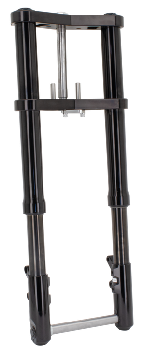 Par de horquillas delanteras Wide Glide Zodiac color negro de Maselli para Harley-Davidson