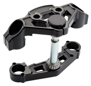 Torretas superior de horquilla Method Arlen Ness negras para Harley-Davidson Road Glide