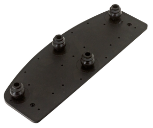 Goma negra antideslizante para plataforma de conductor de motocicleta Harley-Davidson