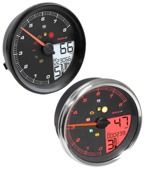 Indicador digital Koso HD-05 estilo Fat Bob para Harley-Davidson Softail y Road King