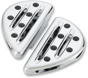 Par de plataformas traseras Deep Cut negras para motocicleta Harley-Davidson