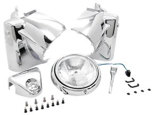 Kit de nacelle para faro instalado en Harley-Davidson Road King