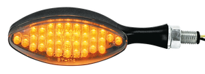 Intermitente LED negro con aprobación EU para motocicleta