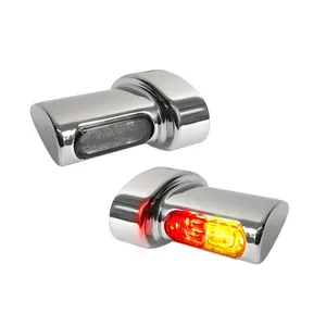 Piloto trasero 3-en-1 con aletas micro para guardabarros de motocicleta