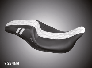 Asiento Le Pera Outcast negro para motocicleta Harley Touring