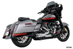 Escape Shorty 2-into-1 negro para motocicleta Harley-Davidson