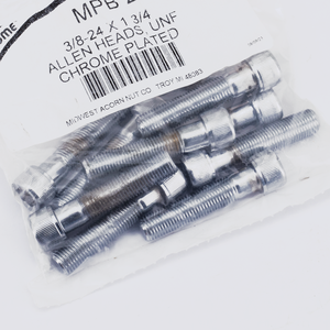 Surtido de tornillos de cabeza Allen con acabado cromado brillante para recambios de moto