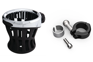 Portavasos Ciro negro para motocicleta