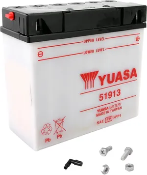 Batería Yumicron para motocicleta vista frontal