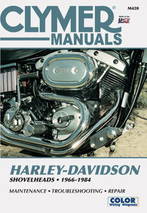 Portada del manual de reparación Clymer para motocicletas