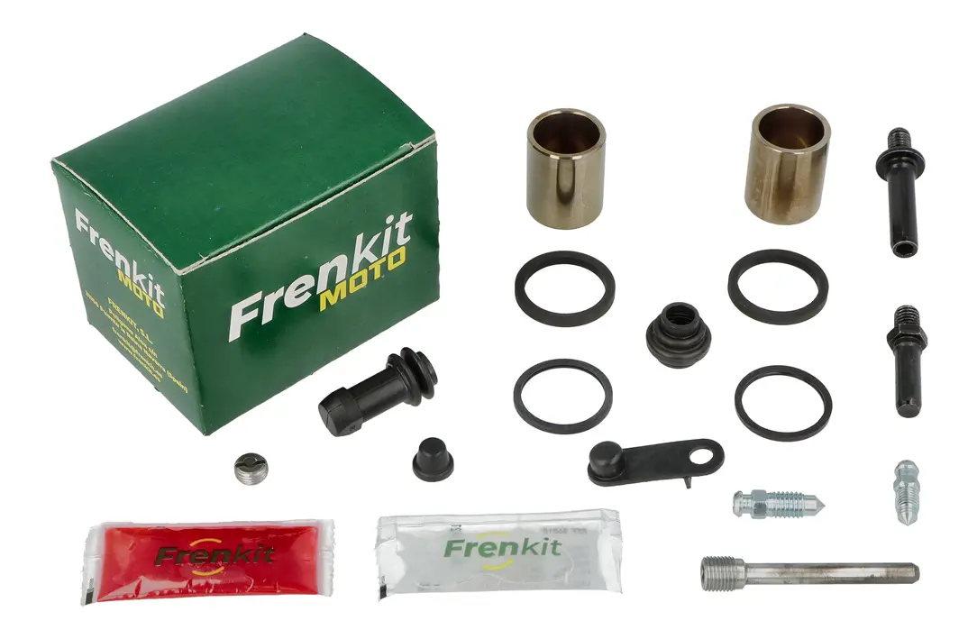 Superkit de reparación de pinza de freno con componentes internos visibles