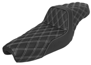 Asiento DNA 2-Up negro para motocicleta Harley-Davidson Sportster